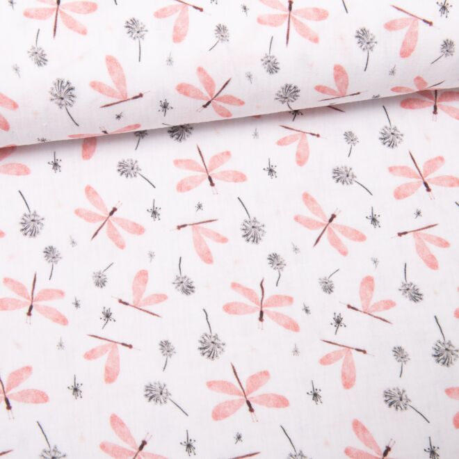 Libellen Musselin creme 