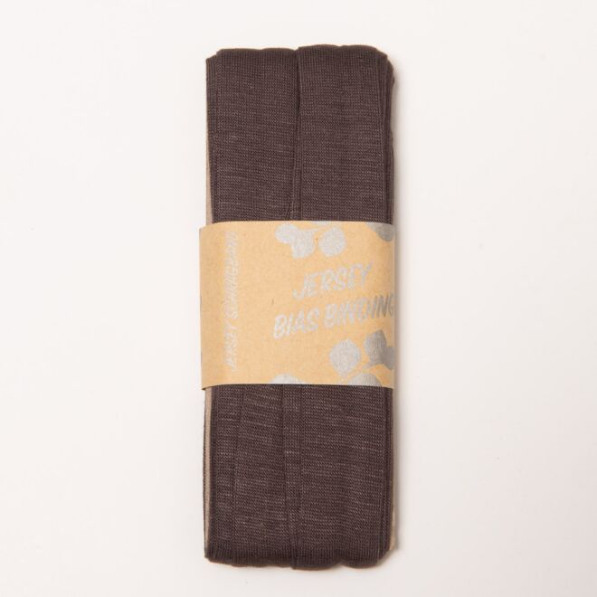 20mm Jersey-Schrägband dunkelgrau (3 Meter)