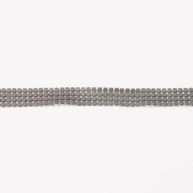 Iron-On Alu-Steinchen mattgrau 