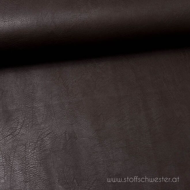Vintage Kunstleder dunkelbraun