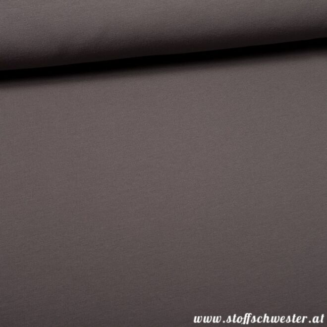 Kuscheljersey anthrazit, ein Jerseysweat 