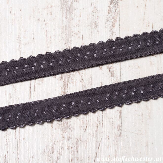 Stoffschwester Wäschegummi dunkelgrau