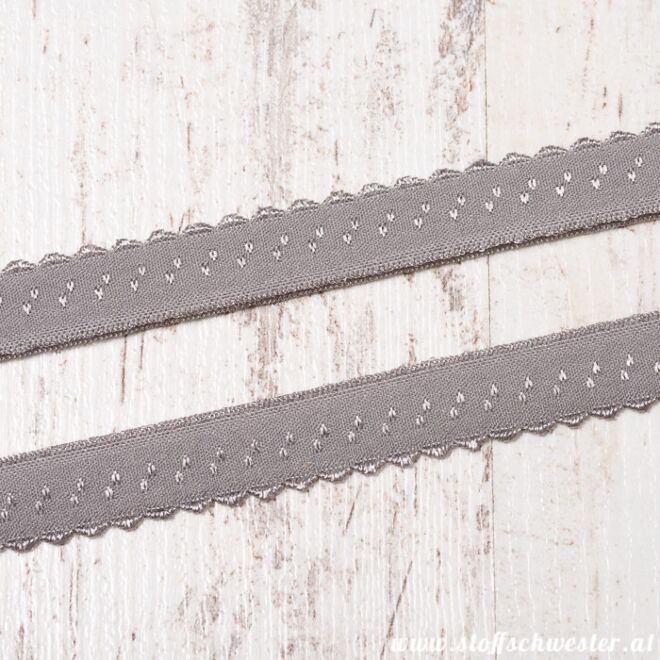 Stoffschwester Wäschegummi mittelgrau