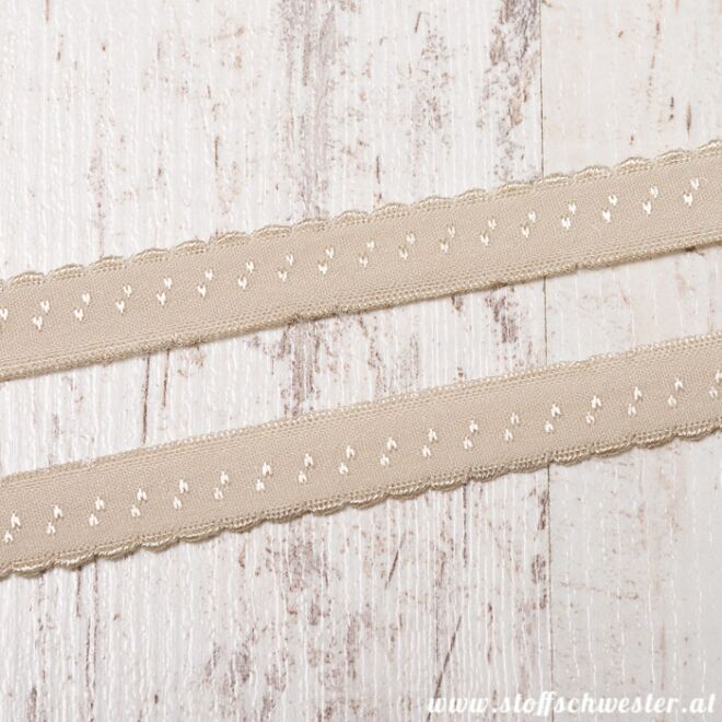 Stoffschwester Wäschegummi sand