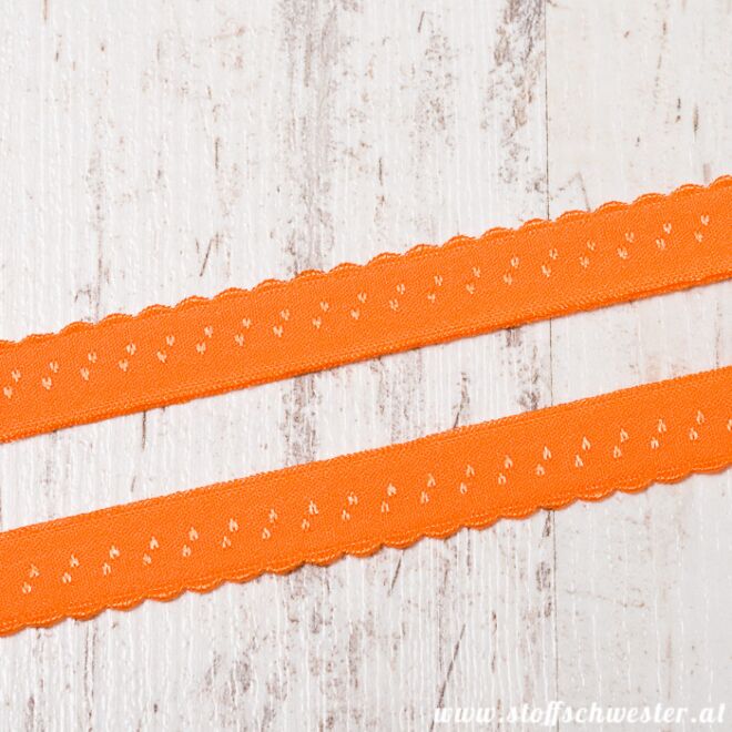 Stoffschwester Wäschegummi orange