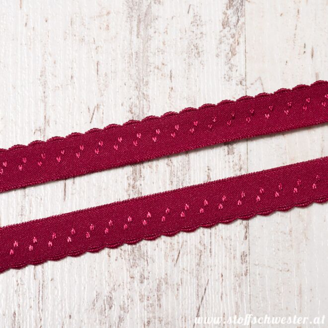 Stoffschwester Wäschegummi bordeaux