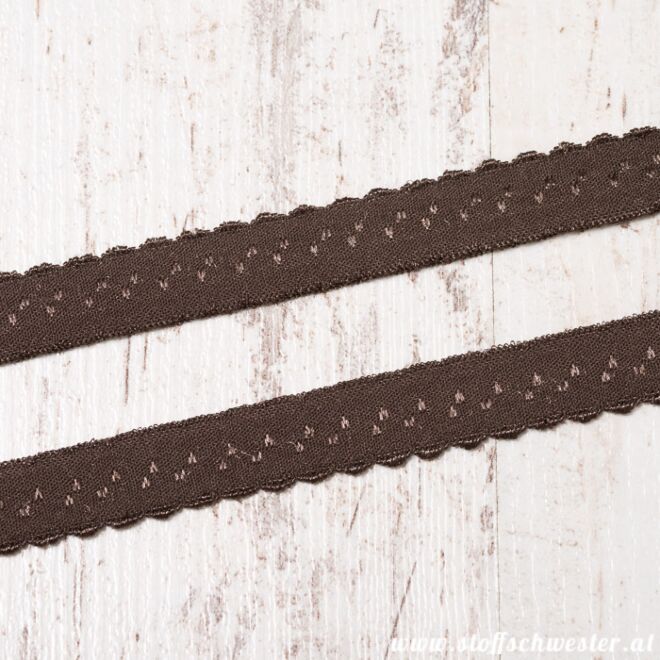 Stoffschwester Wäschegummi schoko