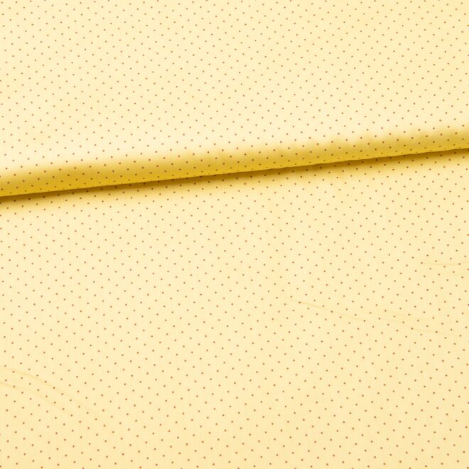Trachtenstoff "Romantico" Punkte auf gelb