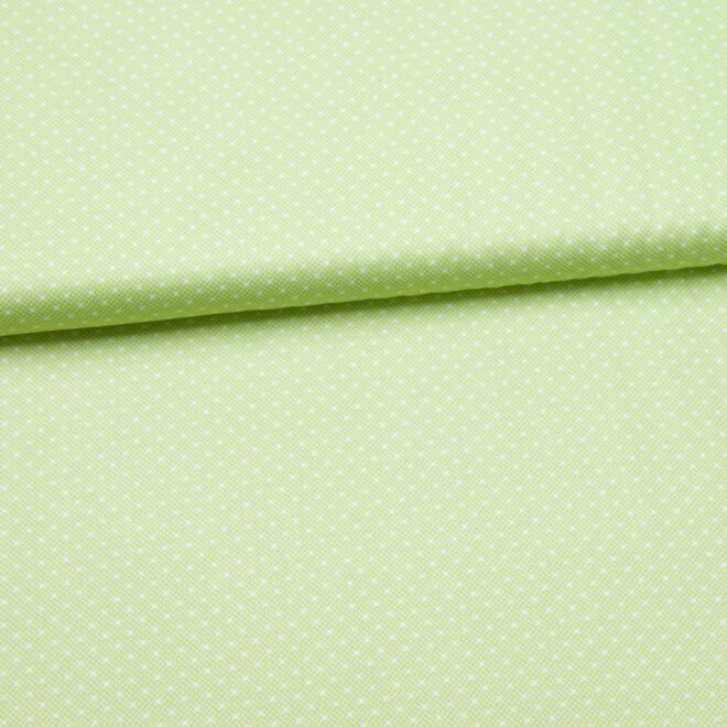 Trachtenstoff "Romantico" kleine Punkte auf Punkten hellgrün