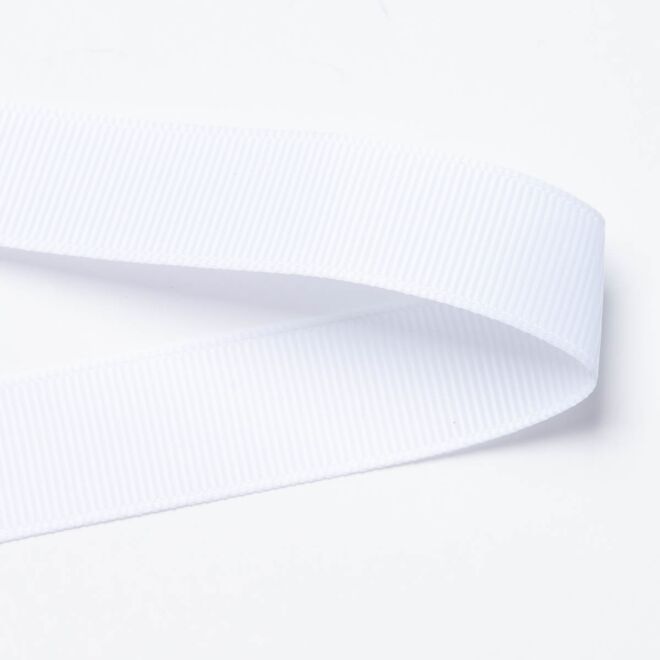 19mm Ripsband weiß