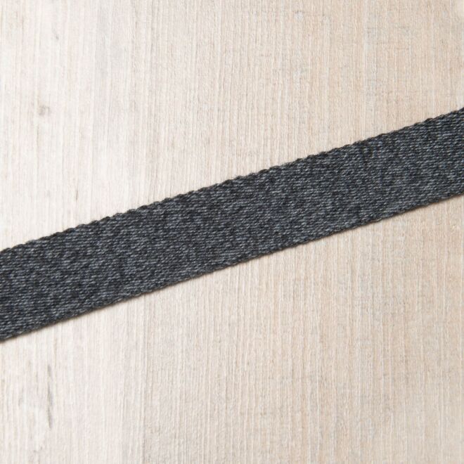 30mm Gurtband "Bonnie" Uni anthrazit-meliert