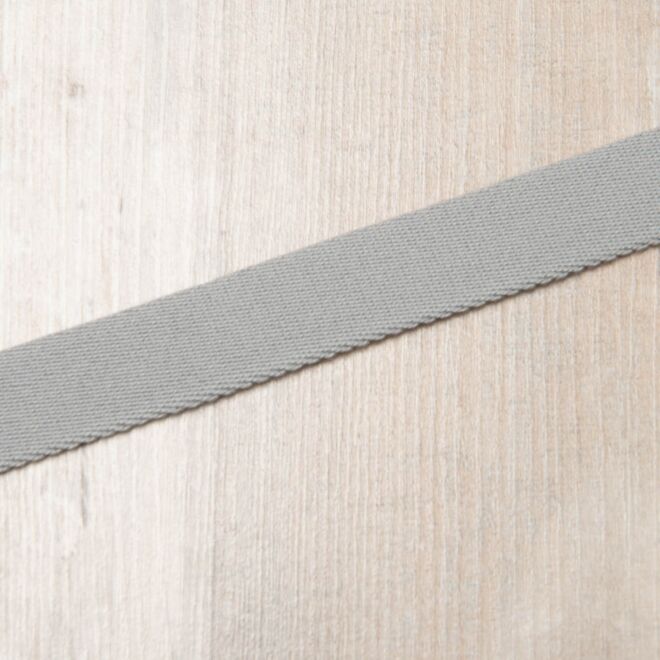 20mm Gurtband "Bonnie" Uni grau