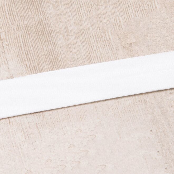 20mm Gurtband "Bonnie" Uni weiß