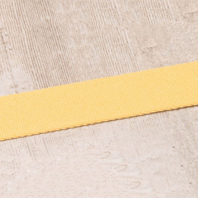20mm Gurtband "Bonnie" Uni gelb