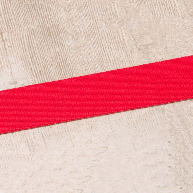 20mm Gurtband "Bonnie" Uni rot