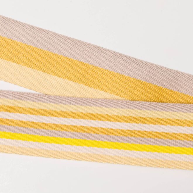 40mm Doubleface Gurtband gelb