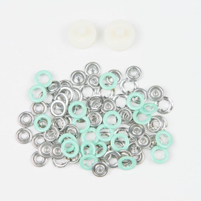 BabySnap Jersey Druckknöpfe mint