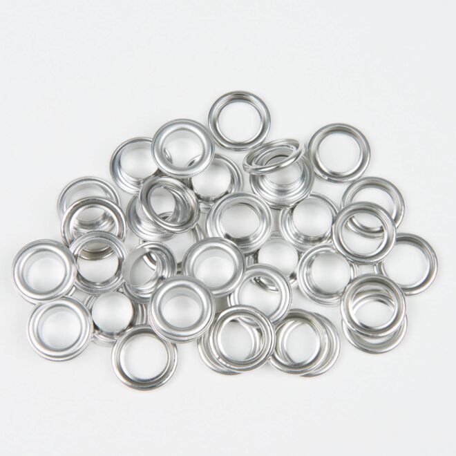 BabySnap Ösen mit Scheiben 12mm silber