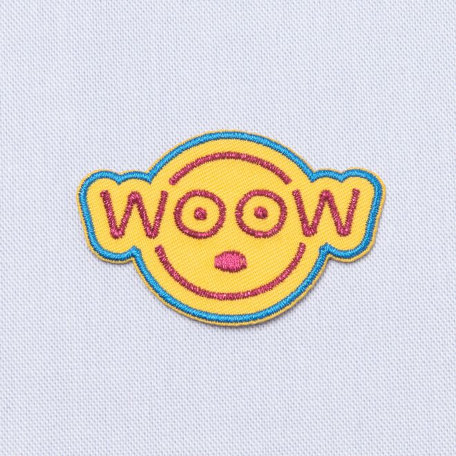 Aufbügler WOOW (ca. 5cm groß)