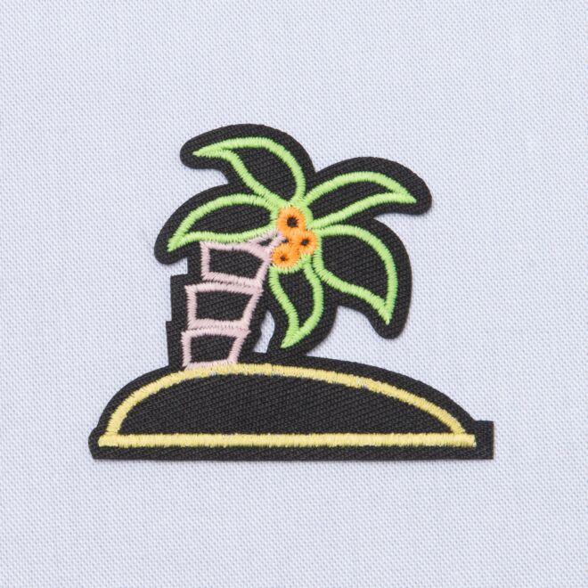 Nachtleuchtender Aufbügler "Palme"