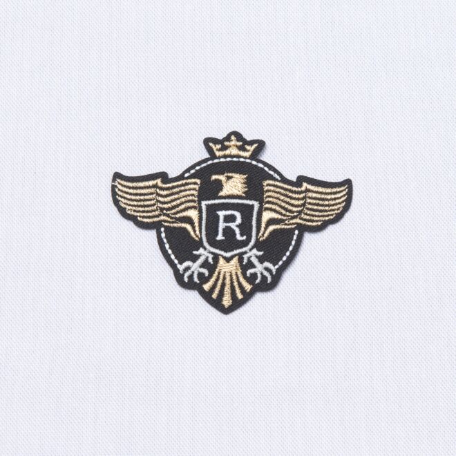 Aufbügler "Adler R" schwarz/gold