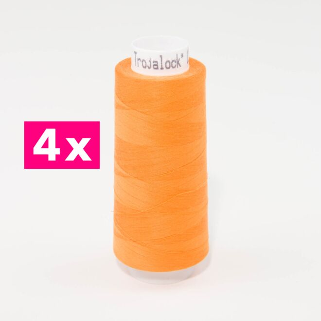 Amann-Mettler Trojalock Overlockgarn No. 120, 4x 2500m/gleiche Farbe - apricot