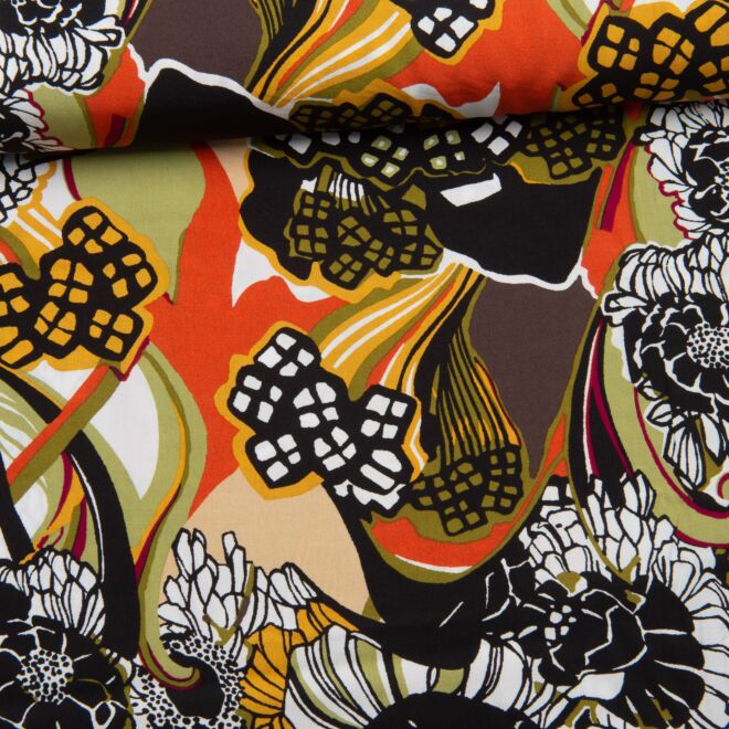 Viskose FlowerPop grün