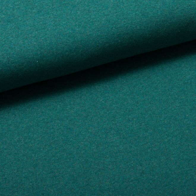 Feinstrickbündchen dunkelgrün meliert