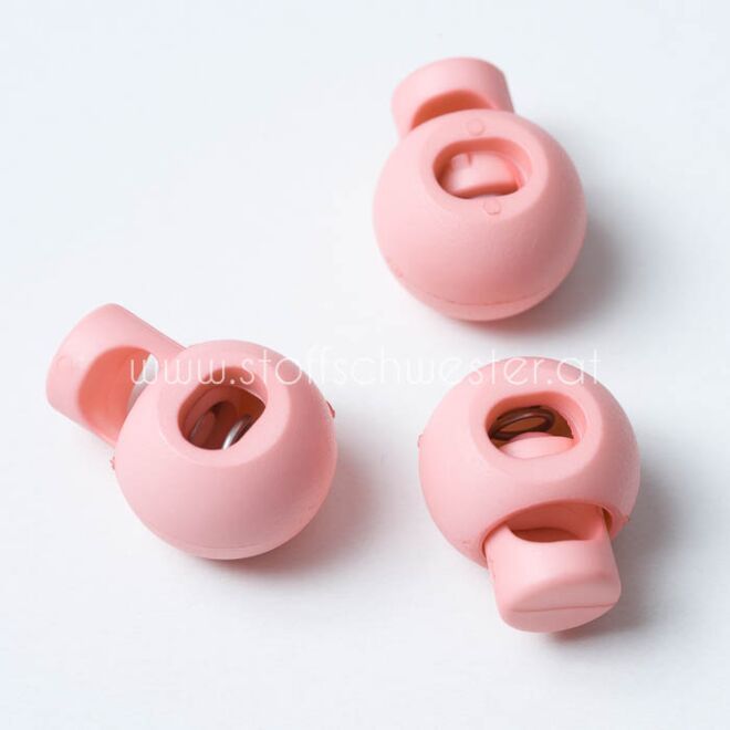 4mm Kordelstopper rund lachs