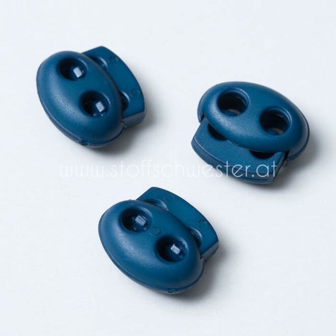 4mm Kordelstopper Duo-2 dunkelblau