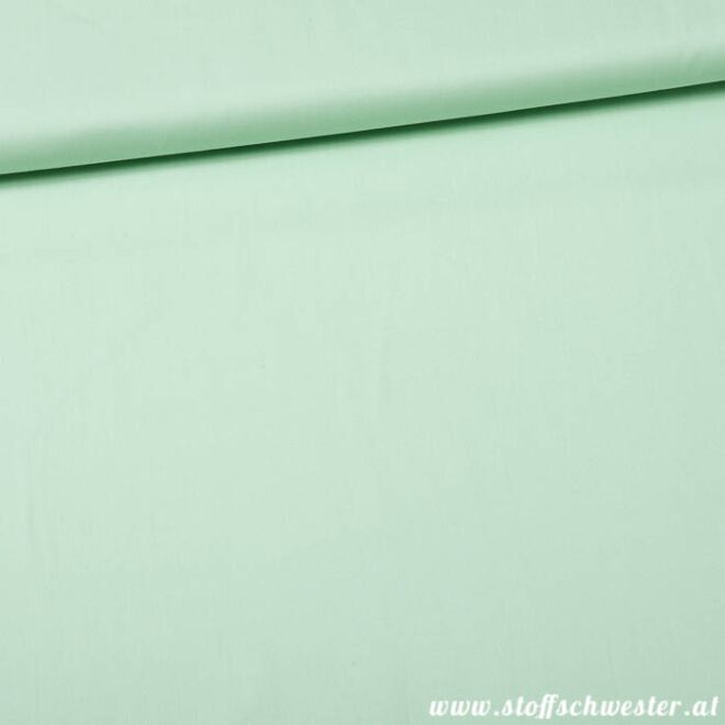 Stoffschwesters Unibaumwolle Soft Touch mint
