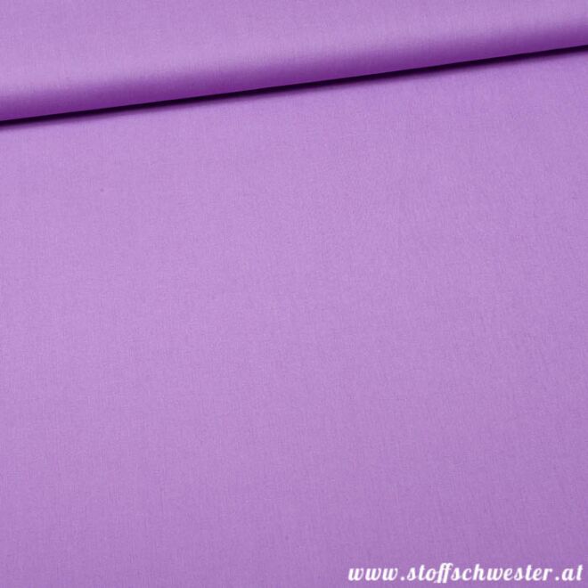 Stoffschwesters Unibaumwolle Soft Touch lila