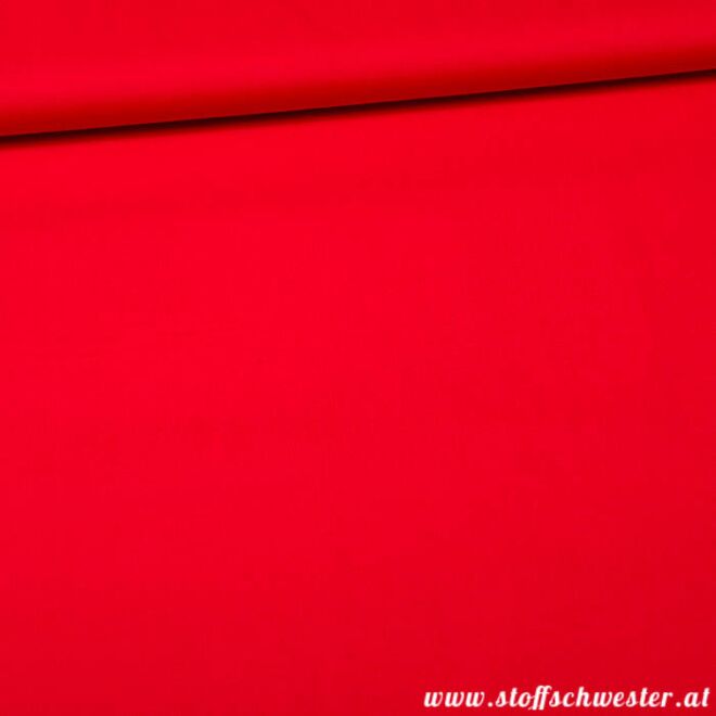 Stoffschwesters Unibaumwolle Soft Touch dunkelrot