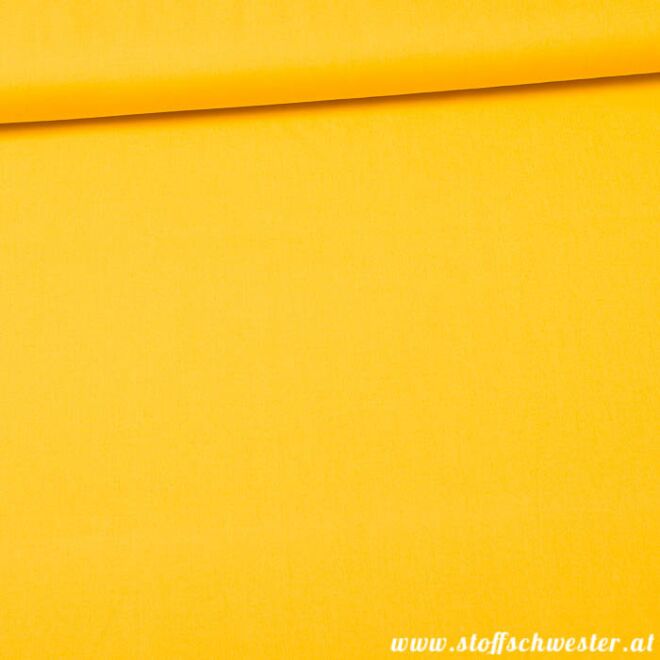 Stoffschwesters Unibaumwolle Soft Touch gelb