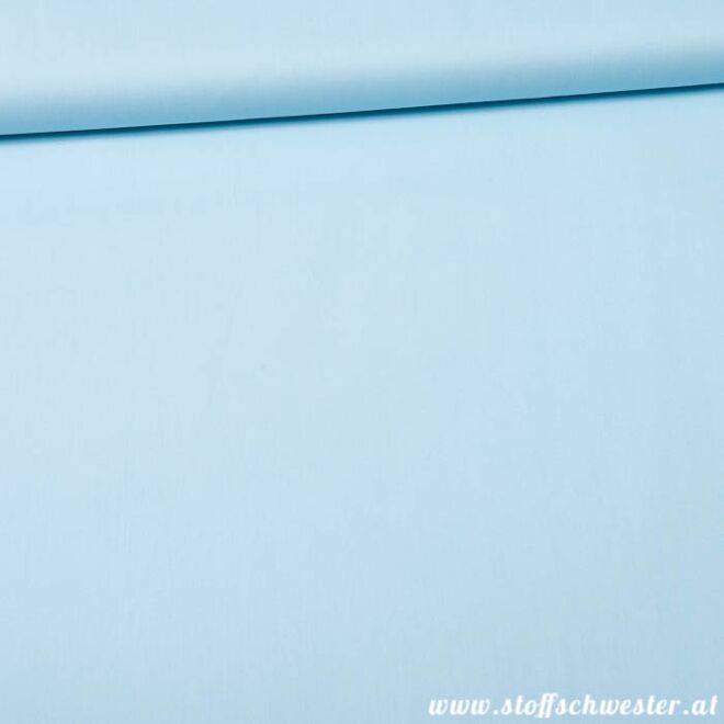 Stoffschwesters Unibaumwolle Soft Touch hellblau