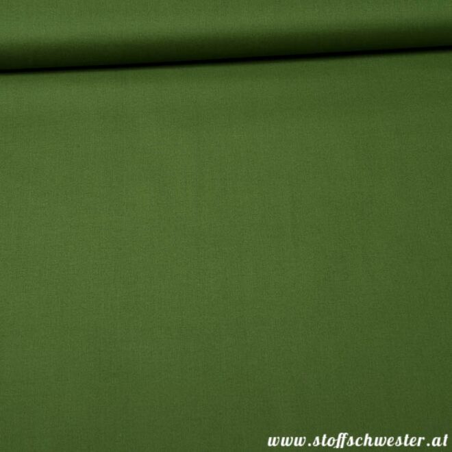 Stoffschwesters Unibaumwolle Soft Touch tannengrün