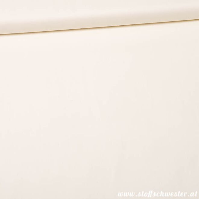 Stoffschwesters Unibaumwolle Soft Touch ecru