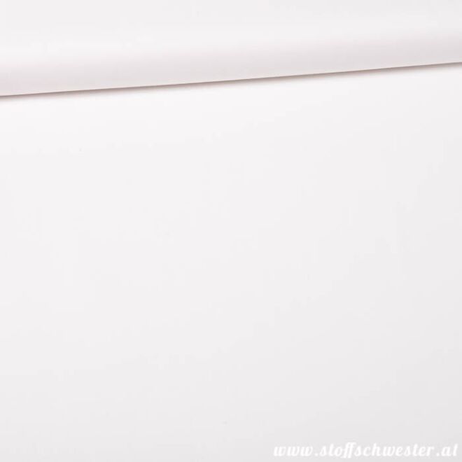 Stoffschwesters Unibaumwolle Soft Touch weiß
