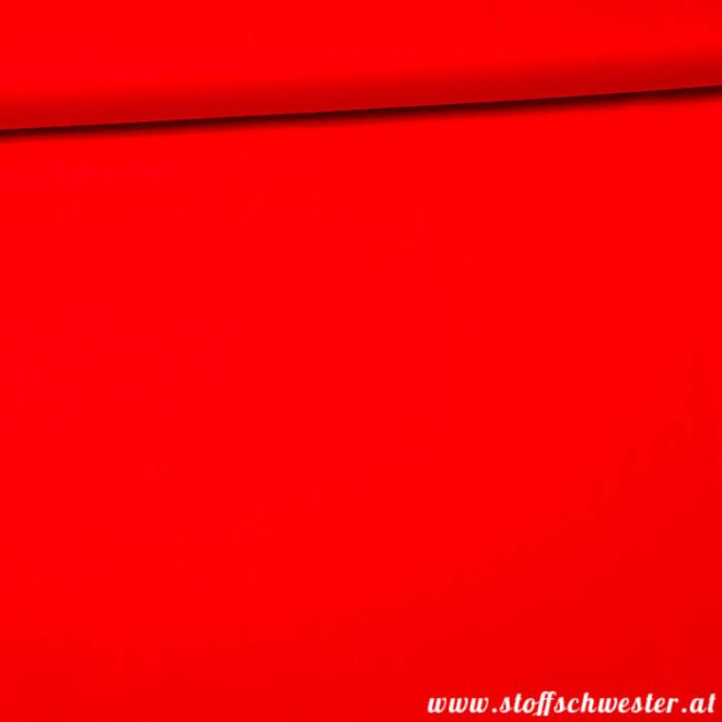 Stoffschwesters Unibaumwolle Soft Touch rot