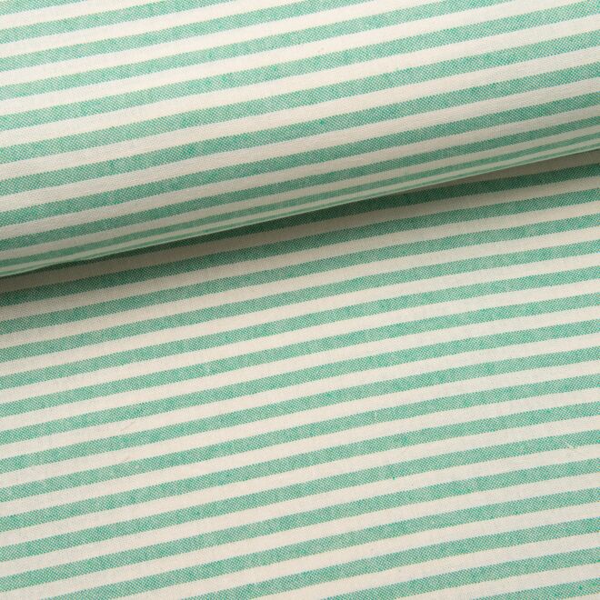 Panama Canvas "Casale" gestreift grün