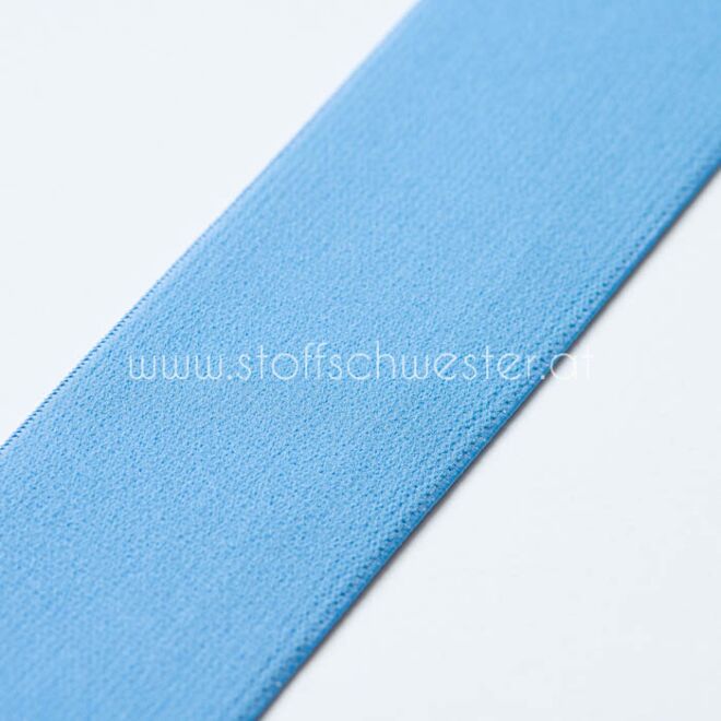 4cm Gummiband hellblau