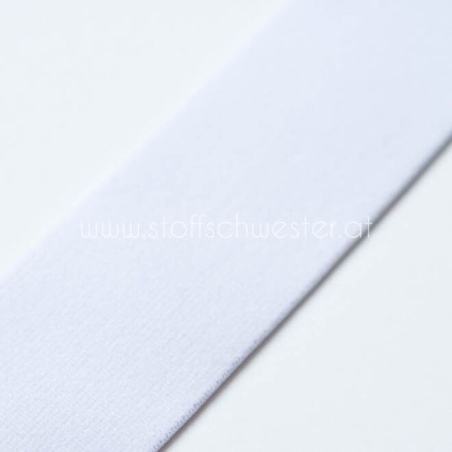 4cm Gummiband weiß