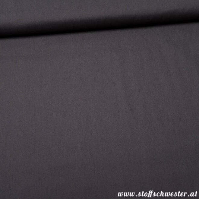 Stoffschwesters Unibaumwolle Soft Touch dunkelgrau
