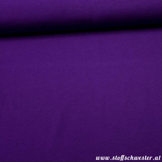 Stoffschwesters Kuscheljersey violett