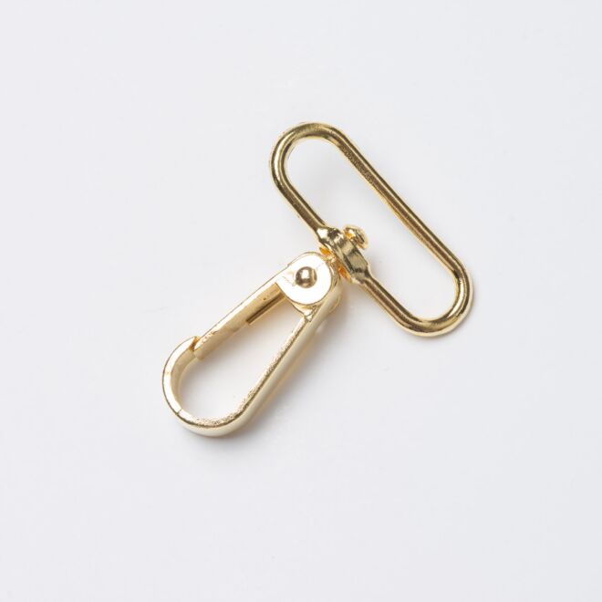 40mm Karabinerhaken "Fabian" gold