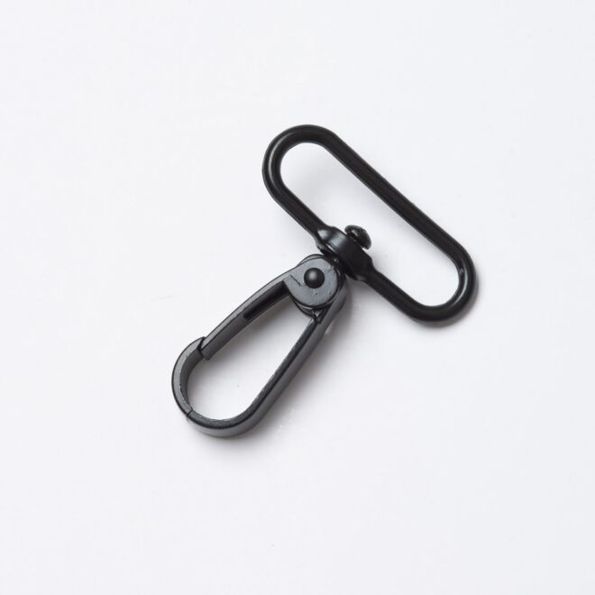 40mm Karabinerhaken "Fabian" schwarz