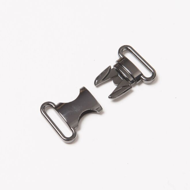 25mm Metall-Steckschnalle anthrazit