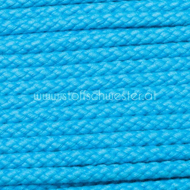 8mm Baumwollkordel türkisblau