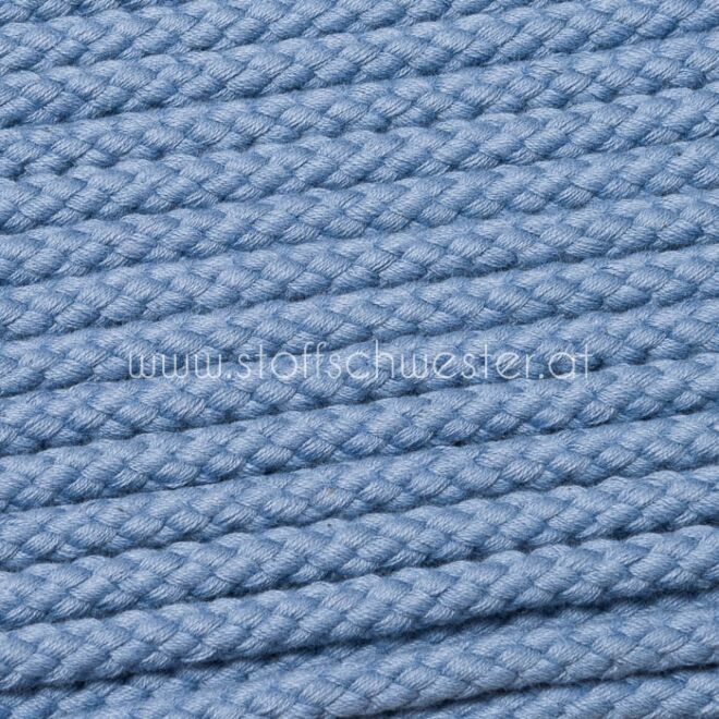 8mm Baumwollkordel jeansblau