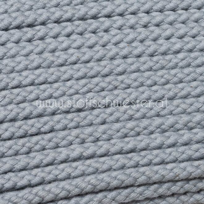 8mm Baumwollkordel grau